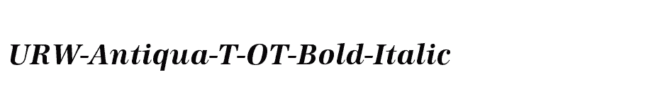 font URW-Antiqua-T-OT-Bold-Italic download