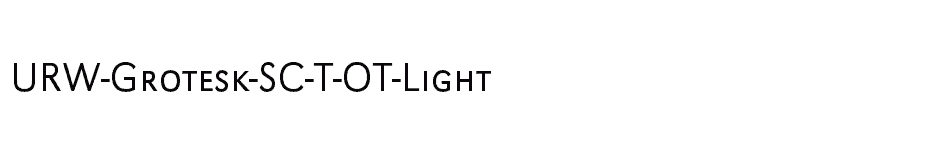 font URW-Grotesk-SC-T-OT-Light download