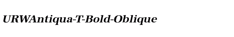 font URWAntiqua-T-Bold-Oblique download