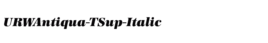 font URWAntiqua-TSup-Italic download