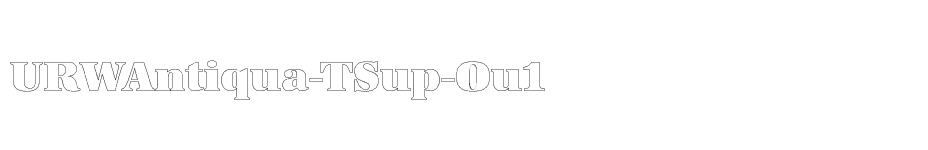 font URWAntiqua-TSup-Ou1 download