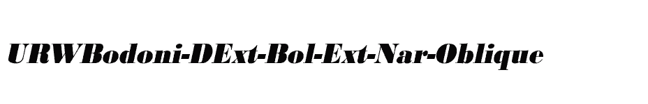 font URWBodoni-DExt-Bol-Ext-Nar-Oblique download