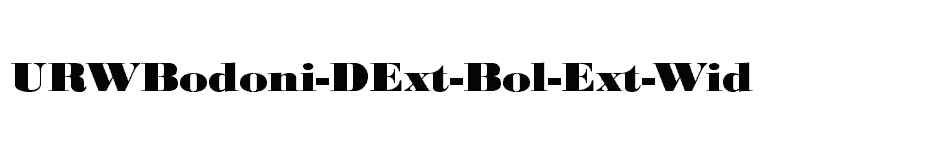 font URWBodoni-DExt-Bol-Ext-Wid download