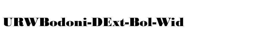 font URWBodoni-DExt-Bol-Wid download