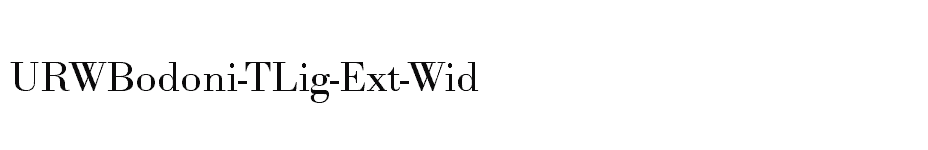 font URWBodoni-TLig-Ext-Wid download