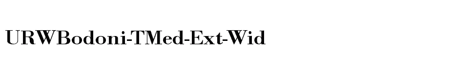 font URWBodoni-TMed-Ext-Wid download