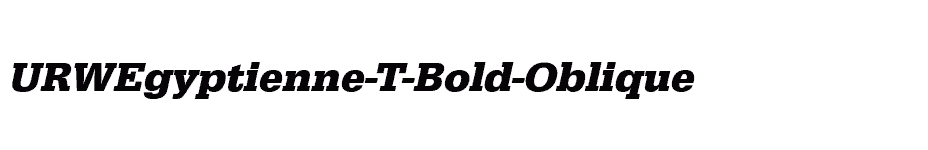 font URWEgyptienne-T-Bold-Oblique download