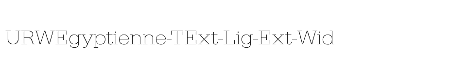 font URWEgyptienne-TExt-Lig-Ext-Wid download