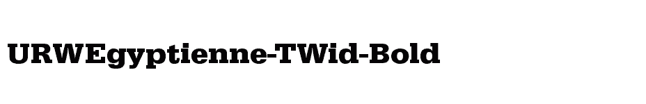 font URWEgyptienne-TWid-Bold download