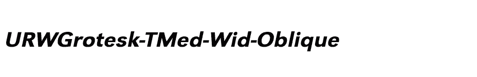 font URWGrotesk-TMed-Wid-Oblique download