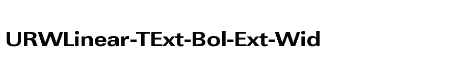 font URWLinear-TExt-Bol-Ext-Wid download