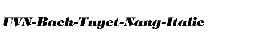 font UVN-Bach-Tuyet-Nang-Italic download