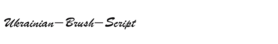 font Ukrainian-Brush-Script download