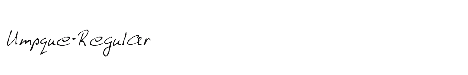 font Umpque-Regular download