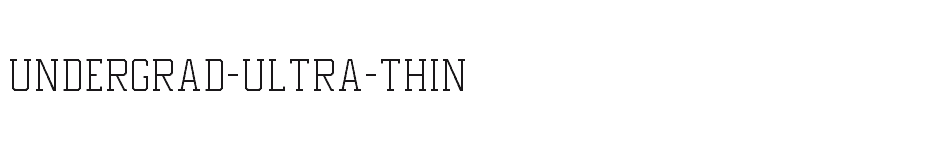 font Undergrad-Ultra-Thin download