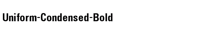 font Uniform-Condensed-Bold download