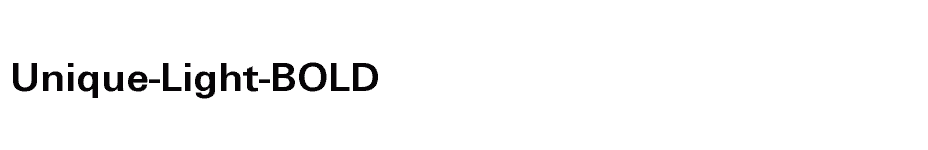 font Unique-Light-BOLD download