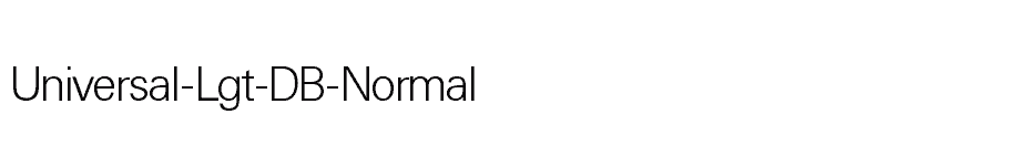 font Universal-Lgt-DB-Normal download