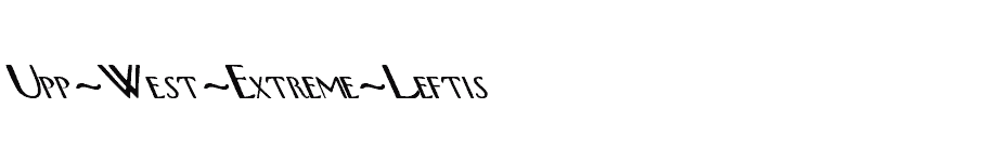 font Upp-West-Extreme-Leftis download