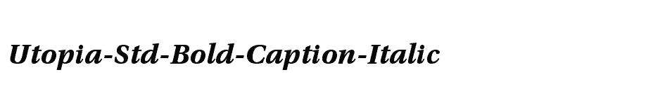 font Utopia-Std-Bold-Caption-Italic download