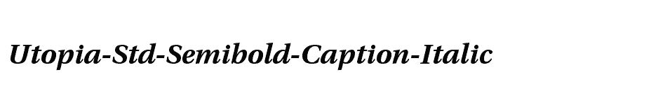 font Utopia-Std-Semibold-Caption-Italic download