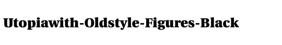 font Utopiawith-Oldstyle-Figures-Black download