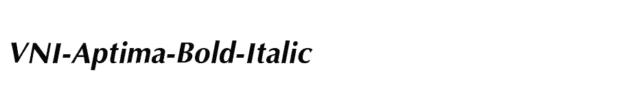 font VNI-Aptima-Bold-Italic download