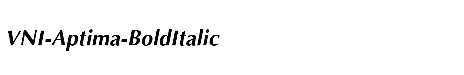 font VNI-Aptima-BoldItalic download