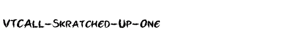 font VTCAll-Skratched-Up-One download