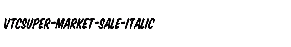 font VTCSuper-Market-Sale-Italic download