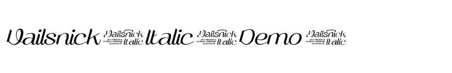 font Vailsnick-Italic-Demo- download