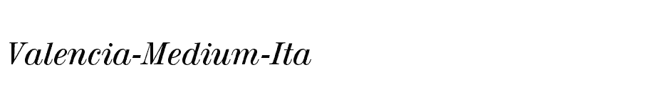 font Valencia-Medium-Ita download