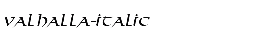 font Valhalla-Italic download