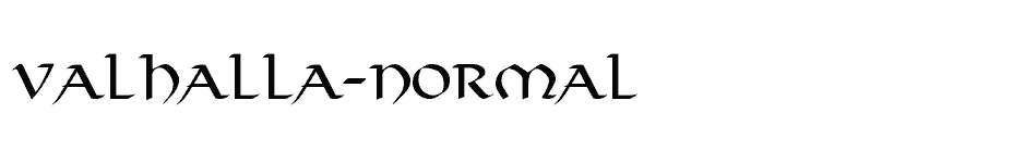 font Valhalla-Normal download