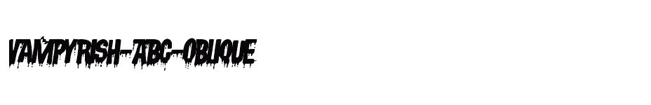 font Vampyrish-ABC-Oblique download