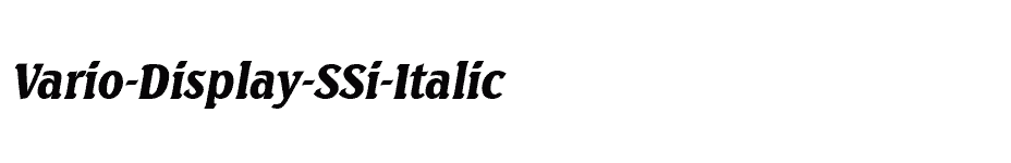 font Vario-Display-SSi-Italic download