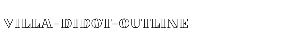 font Villa-Didot-Outline download