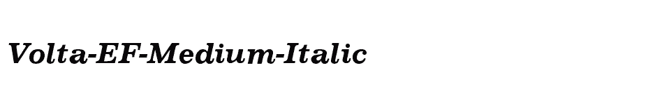 font Volta-EF-Medium-Italic download
