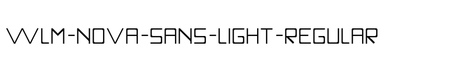 font WLM-Nova-Sans-Light-Regular download