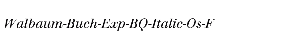 font Walbaum-Buch-Exp-BQ-Italic-Os-F download