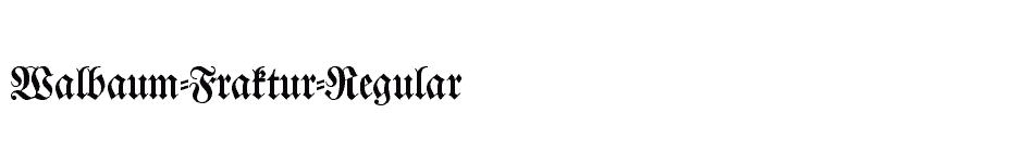 font Walbaum-Fraktur-Regular download