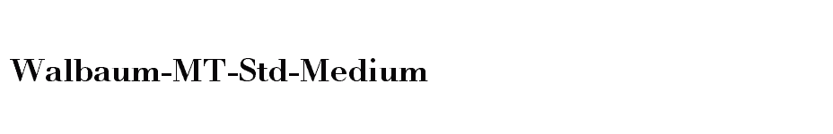 font Walbaum-MT-Std-Medium download