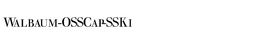 font Walbaum-OSSCap-SSKi download