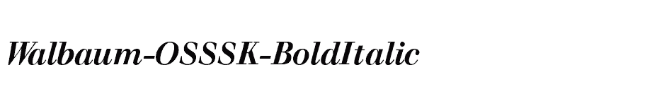 font Walbaum-OSSSK-BoldItalic download