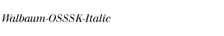 font Walbaum-OSSSK-Italic download