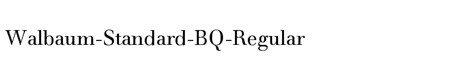 font Walbaum-Standard-BQ-Regular download