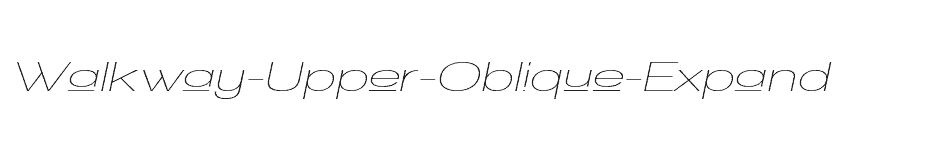 font Walkway-Upper-Oblique-Expand download