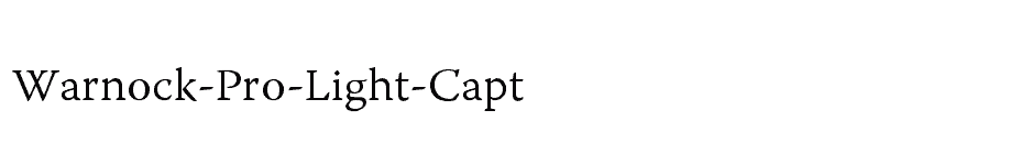 font Warnock-Pro-Light-Capt download