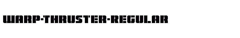 font Warp-Thruster-Regular download