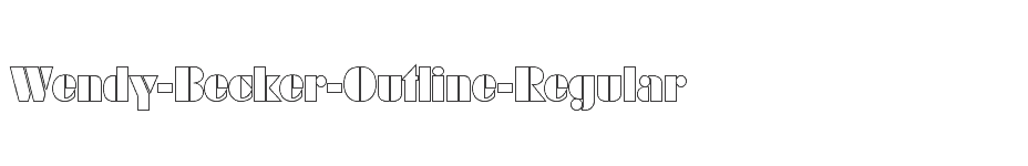 font Wendy-Becker-Outline-Regular download